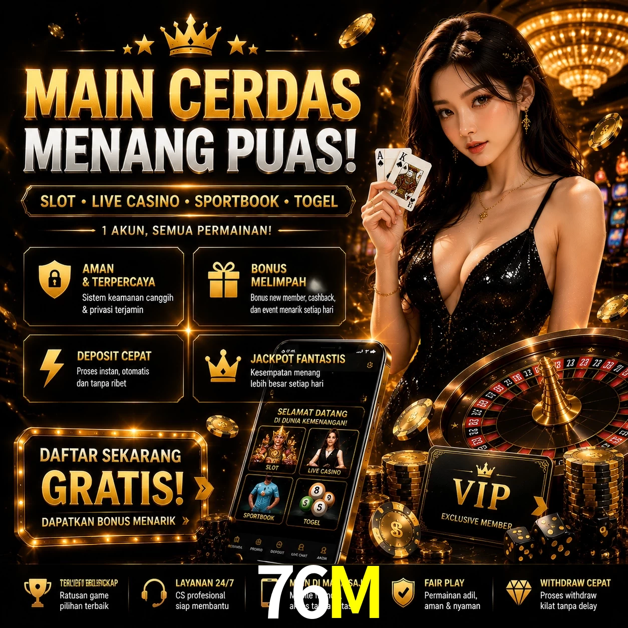Slots no app 76M mobile